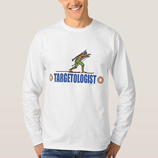 Snö skidskytte t shirt (Framsida)