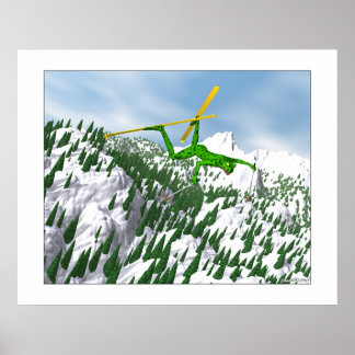 Snö Skier Poster
