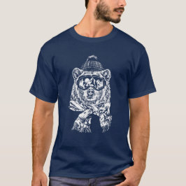 Snö Skiing Ski Resa Funny Ski Bear Winter T Shirt