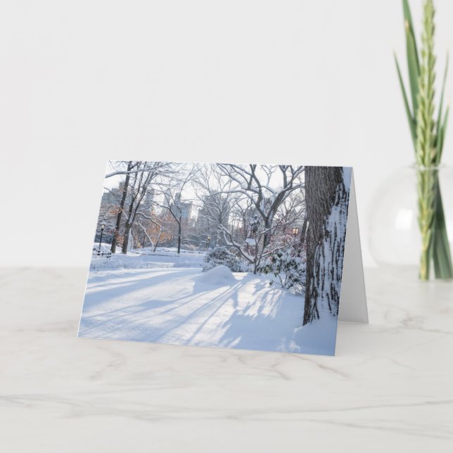 Snö skuggar kort (Framsida)