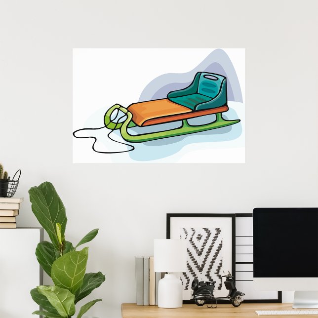 Snö Sled Poster (Skapare uppladdad)