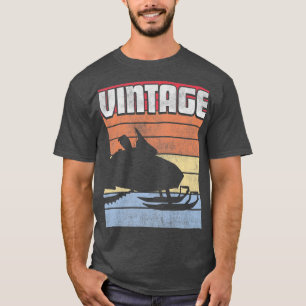 Snö Snöskoter Maskin Skidor Vinter Släde Skoter Re T Shirt
