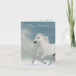 Snö Springer Horse Jul Kort