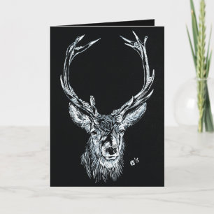 Snö Stag Helgkort