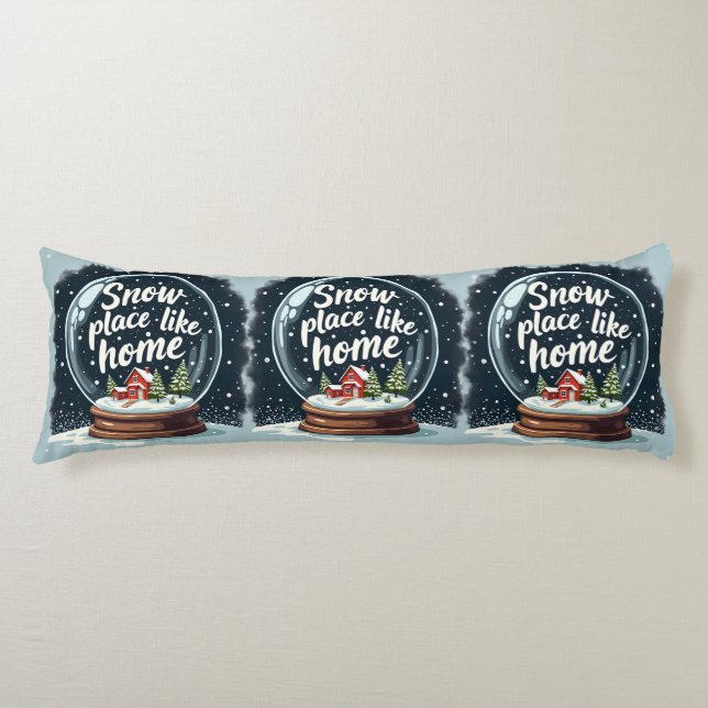 Snö Ställe som Helgdag i hemmet Kroppskudde (Framsidan)