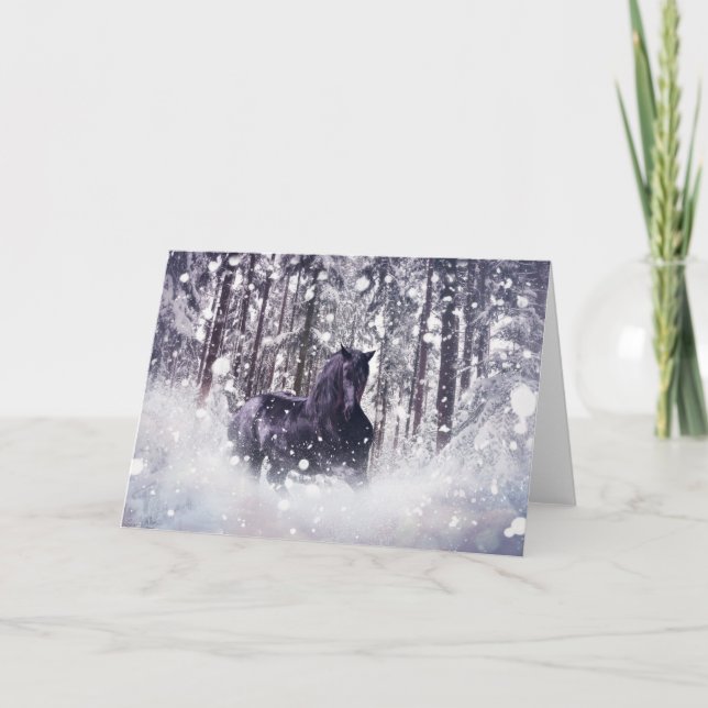 Snö Stänk Helgkort (Framsida)