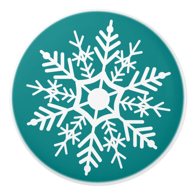 Snö Star - Dekorknapp Knopp (Framsidan)