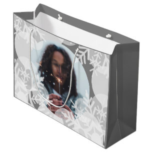 Snö Stars - vit, Grått - gift Bag