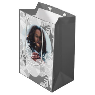 Snö Stars - vit, Grått - gift Bag