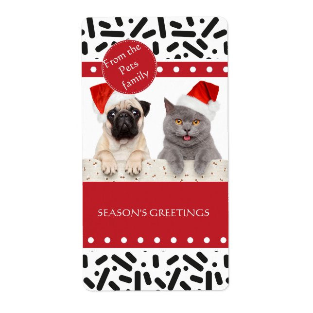 Snö - Stationära jultider och julklappar Fraktsedel (Framsidan)