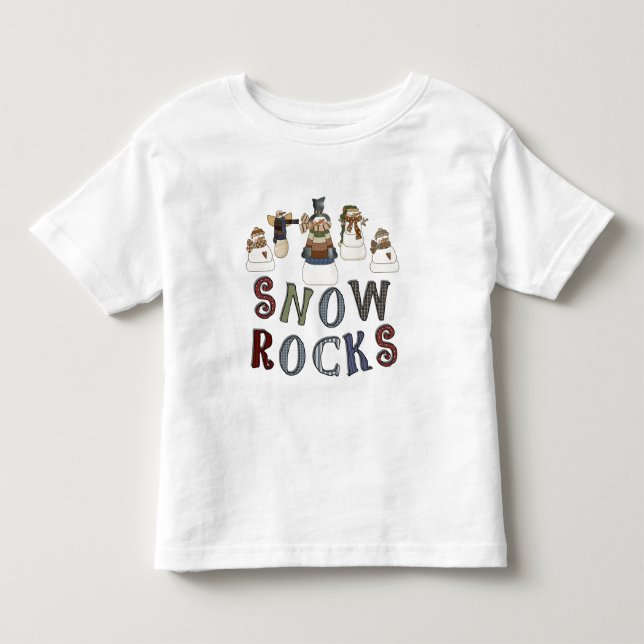 Snö Sten T-tröjor och presenter T-shirt (Framsida)
