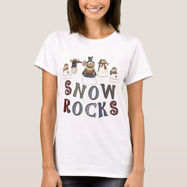 Snö Sten T-tröjor och presenter Tee Shirt (Framsida)