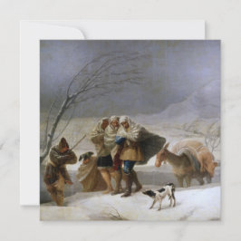 Snö Storm i Winter Kort