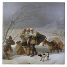 Snö Storm in Winter (av Francisco Goya)