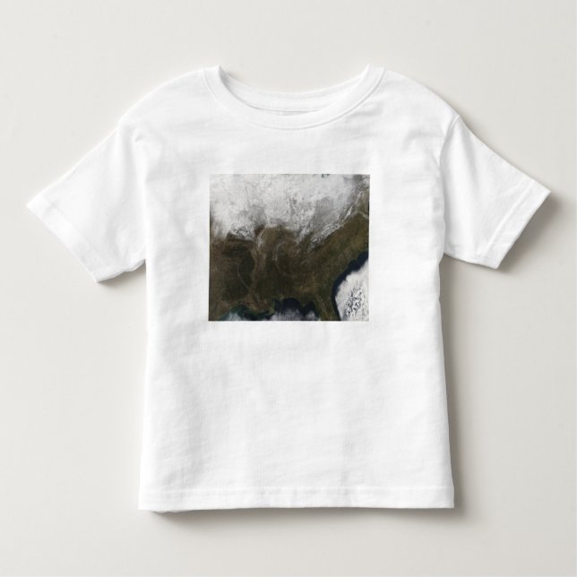 Snö täcker över Förenade Stater T-shirt (Framsida)