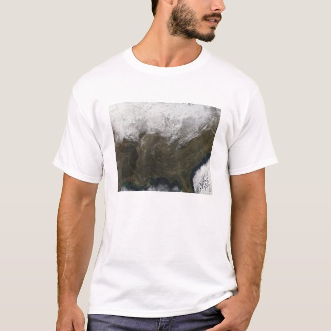 Snö täcker över Förenade Stater Tee (Framsida)