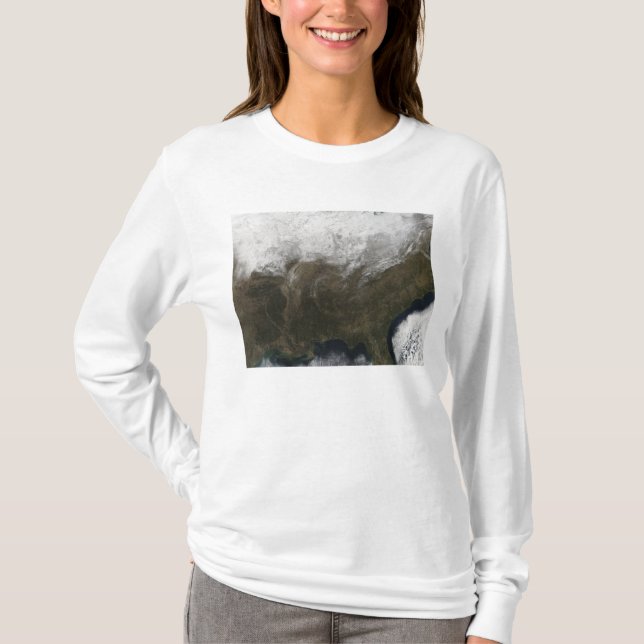 Snö täcker över Förenade Stater Tee Shirt (Framsida)