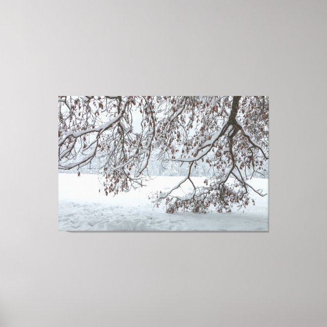Snö täckt canvastryck (Framsida)