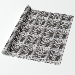 Snö-täckt Grenar Presentpapper