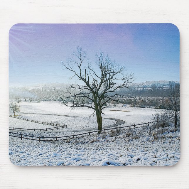 Snö täckt Ozark Backe Musmatta (Framsidan)