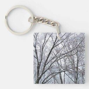 Snö-täckt Träd
