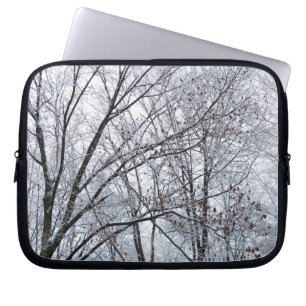 Snö-täckt Träd Laptop Sleeve