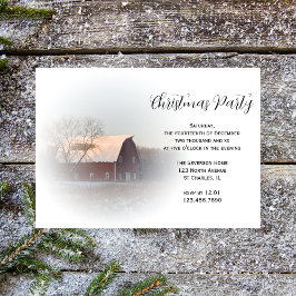 Snö täckte Barn Land jul Party Inbjudningar
