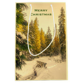 Snö täckte Gräs Träd-skogshuggen Fotojul i