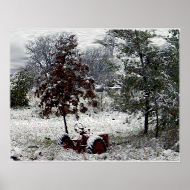 Snö Tractor Poster (Framsidan)