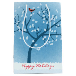 Snö Träd Helgdag Gift Bag