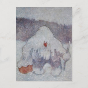 "Snö Troll" av Theodor Kittelsen Vykort