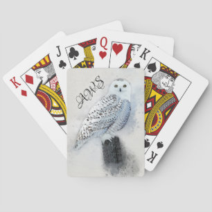 Snö Uggla efter Monogram Casinokort