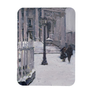 Snö utanför St. Paul 2009 Magnet