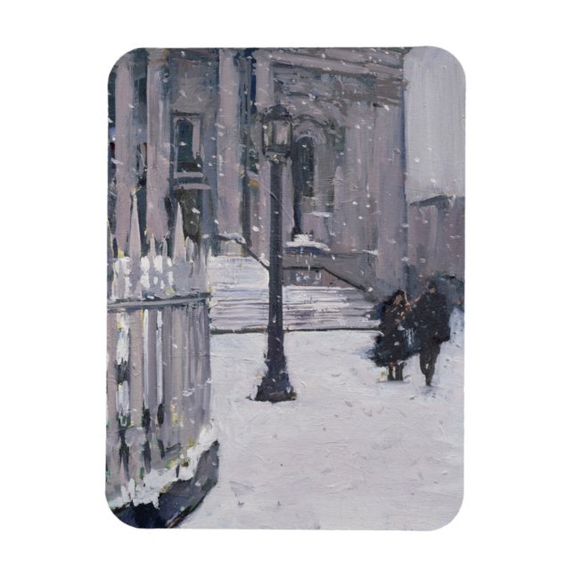 Snö utanför St. Paul 2009 Magnet (Vertikal)