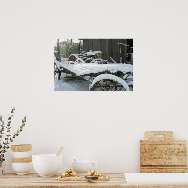 Snö-vagnen Poster (Kök)