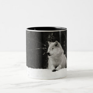Snö Varg Två-Tonad Mugg