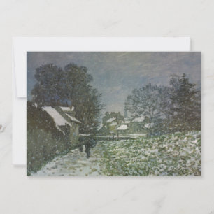 Snö vid Argenteuil av Claude Monet