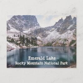 Snö vid Emerald Sjö Rocky Mountain National Park Vykort