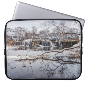 Snö vid Finley Dam Laptop Fodral