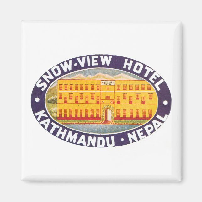 Snö View Hotel Kathmandu Nepal Magnet (Framsidan)