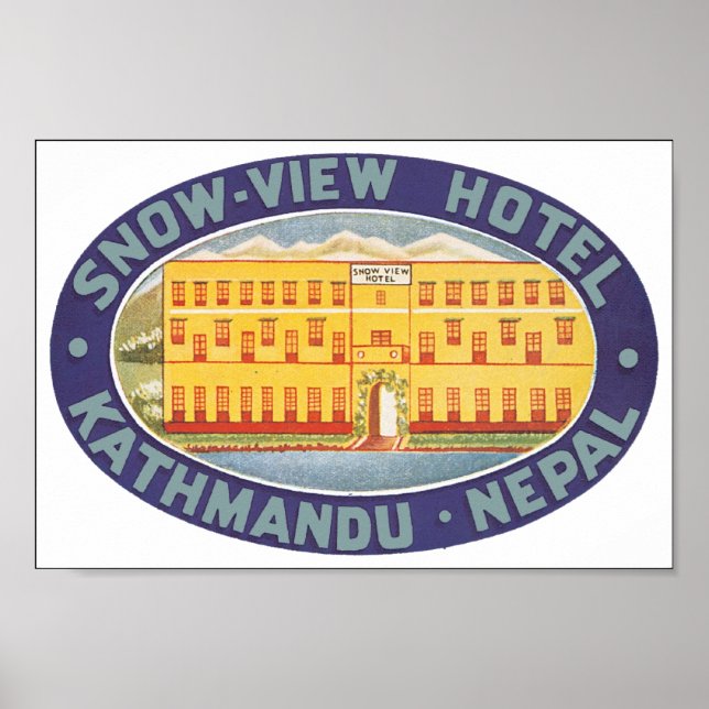 Snö View Hotel Kathmandu Nepal Poster (Framsidan)