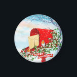 Snö Vinterjulfåglar på Red Mail Box Magnet<br><div class="desc">Fira julhelgens magi med våra julfåglar på Red Mail Box-magnet i Snö. Den här magneten har en charmerande design av vinterfåglar och en vismisk brevlåda och är ett måste för alla julentusiaster. Den här magneten är perfekt för att lägga till lite helgdag i ditt kök, på kontoret eller någon annanstans...</div>