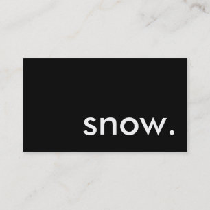 snö. visitkort