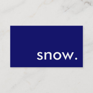 snö. visitkort