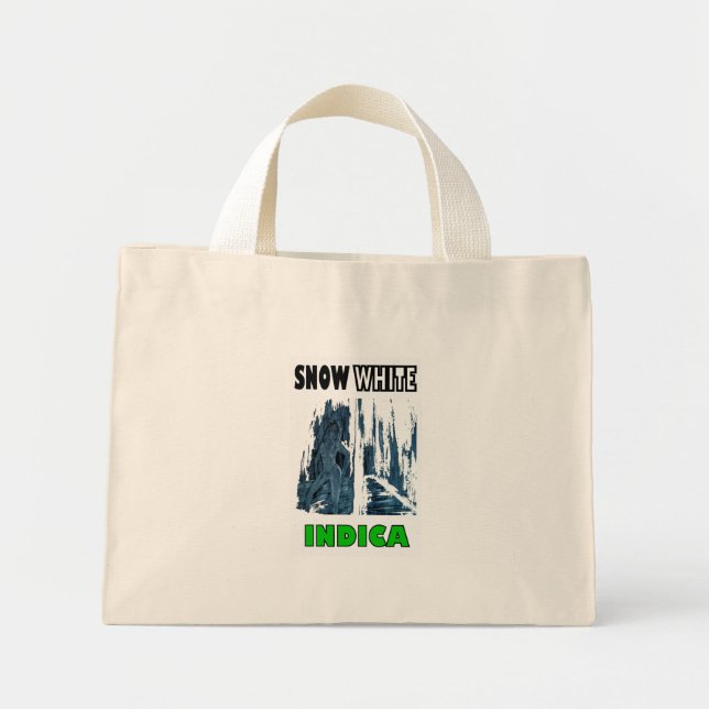 SNÖ VIT INDICA MINI TYGKASSE (Framsidan)