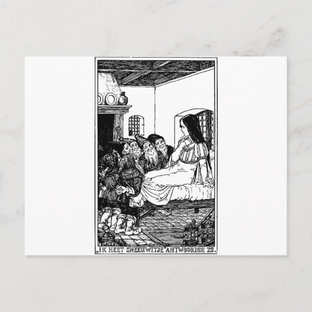 snö vit vykort (Framsida)