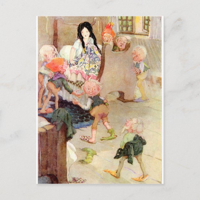 snö vit vykort (Framsida)