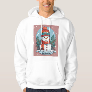 Snö Vogue Premium Hoodie - julen Cute Snögubbe