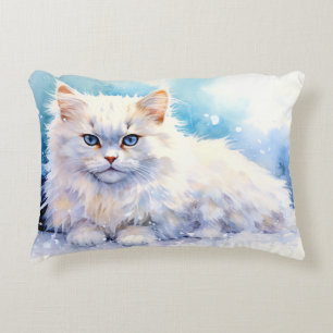 Snö White Cat Prydnadskudde