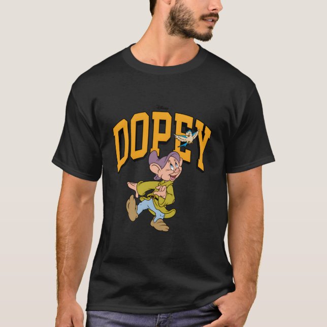 Snö White Dopey Easily Distracts T Shirt (Framsida)